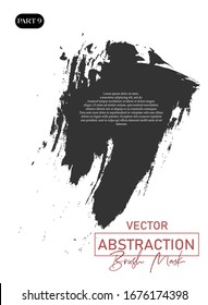 24-teilige Vektorillustration-Abstraktion im Stil von Pinselstrichen mit Holzkohlefarbe. Ein Plakat für die Gestaltung von Verpackungen, Keramik, Möbel, Stoffe, Geräte, Bücher, Standorte, Flyer, Banner.