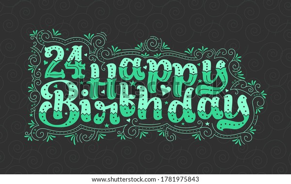 24th-happy-birthday-lettering-24-years-stock-vector-royalty-free