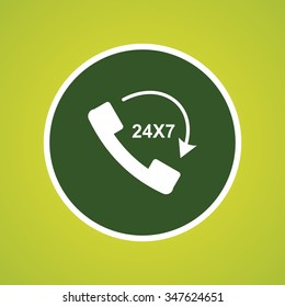 24X7 Call Icon