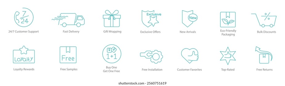 24x7 Customer Support, Free Delivery, Gift Wrapping, Exclusive Offers, New Arrivals, Eco-Friendly Packaging, Bulk Discounts, Low-Wealthy Rewards, Free Samples, Buy 1 Get 1 Free, Free Installation 