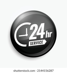 24x7 serive support button design