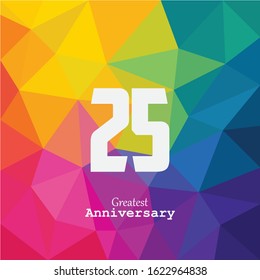25 anniversary celebration vector concept template design illustrator