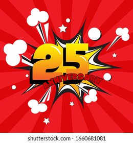 25 anniversary celebration vector concept design template illustration