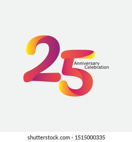 25 anniversary vector concept template design