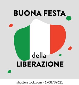 25 aprile Anniversario della liberazione d'Italia vettore