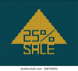 25% arrow banner sale background.  