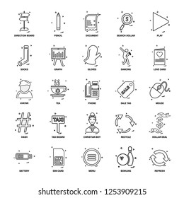 25 Business Concept Mix Line Icon set