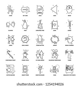25 Business Concept Mix Line Icon set