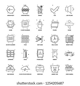 25 Business Concept Mix Line Icon set