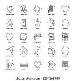 25 Business Concept Mix Line Icon set