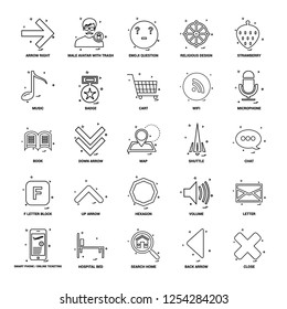 25 Business Concept Mix Line Icon set