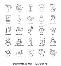 25 Business Concept Mix Line Icon set