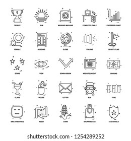 25 Business Concept Mix Line Icon set