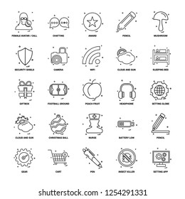 25 Business Concept Mix Line Icon set