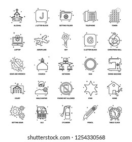 25 Business Concept Mix Line Icon set