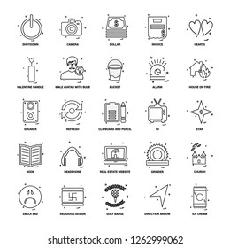 25 Business Concept Mix Line Icon set