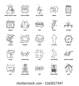 25 Business Concept Mix Line Icon set