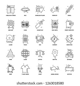 25 Business Concept Mix Line Icon set