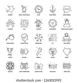 25 Business Concept Mix Line Icon set