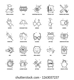 25 Business Concept Mix Line Icon set