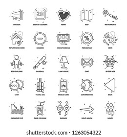 25 Business Concept Mix Line Icon set
