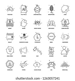 25 Business Concept Mix Line Icon set