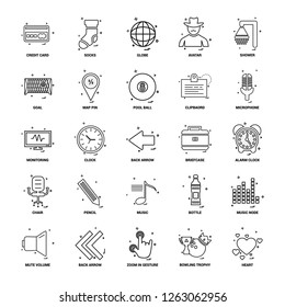 25 Business Concept Mix Line Icon set