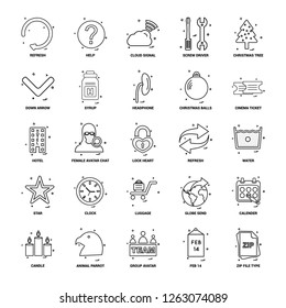 25 Business Concept Mix Line Icon set