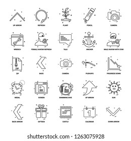 25 Business Concept Mix Line Icon set