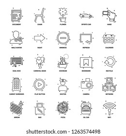 25 Business Concept Mix Line Icon set