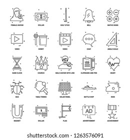 25 Business Concept Mix Line Icon set