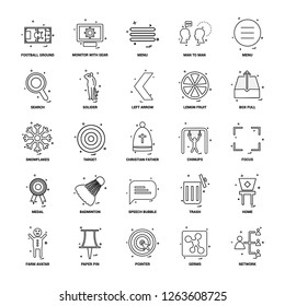 25 Business Concept Mix Line Icon set