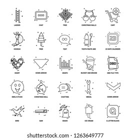 25 Business Concept Mix Line Icon set