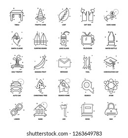 25 Business Concept Mix Line Icon set