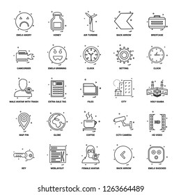 25 Business Concept Mix Line Icon set