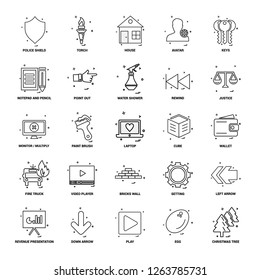 25 Business Concept Mix Line Icon set