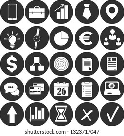 25 business icons in simple style for web, infographics and creative design. Vector illustration