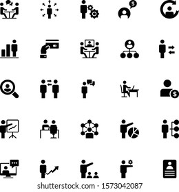 25 Business People Gylph icon set 02