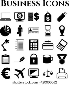 25 businessicon set. Quality Icons.