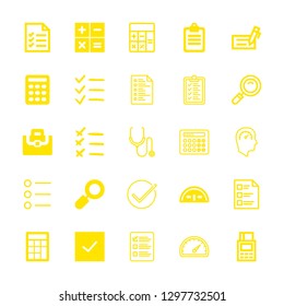 25 check icons with speedometer and checked in this set