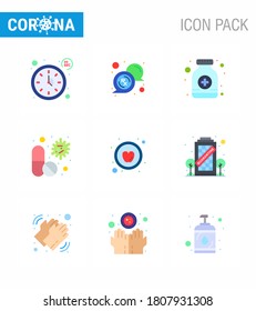 25 Coronavirus Emergency Iconset Blue Design such as  medicine; medical; pills; capsule; virus viral coronavirus 2019-nov disease Vector Design Elements