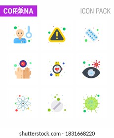 25 Coronavirus Emergency Iconset Blue Design such as  infect; disease; drugs; dirty; medicine viral coronavirus 2019-nov disease Vector Design Elements