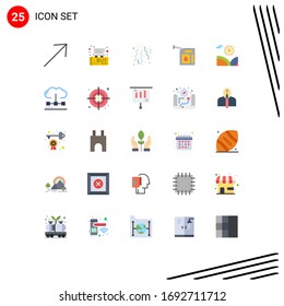 25 Creative Icons Modern Signs and Symbols of lake; agriculture; celebrate; station; gas Editable Vector Design Elements