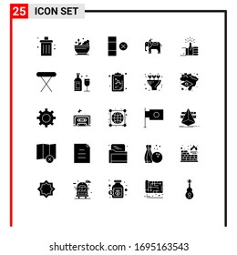 25 Creative Icons Modern Signs and Symbols of review; thumbs; soup; like; elephant Editable Vector Design Elements