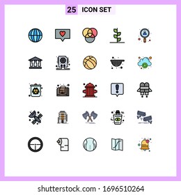 25 Creative Icons Modern Signs and Symbols of building; job; forest; user; employee Editable Vector Design Elements