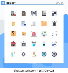 25 Creative Icons Modern Signs and Symbols of read; education; horror; book; movie Editable Vector Design Elements