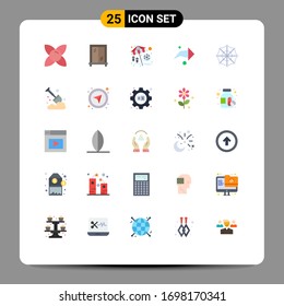 25 Creative Icons Modern Signs and Symbols of farm; web; vacation; spider; direction Editable Vector Design Elements