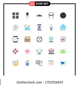 25 Creative Icons Modern Signs and Symbols of finance; home appliances; landscape; home; chair Editable Vector Design Elements