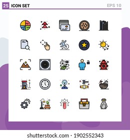 25 Creative Icons Modern Signs and Symbols of skyscraper; building; up; thanksgiving; healthy Editable Vector Design Elements
