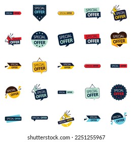 25 diseños de vectores personalizables en el paquete de ofertas especiales Perfecto para la promoción de marca